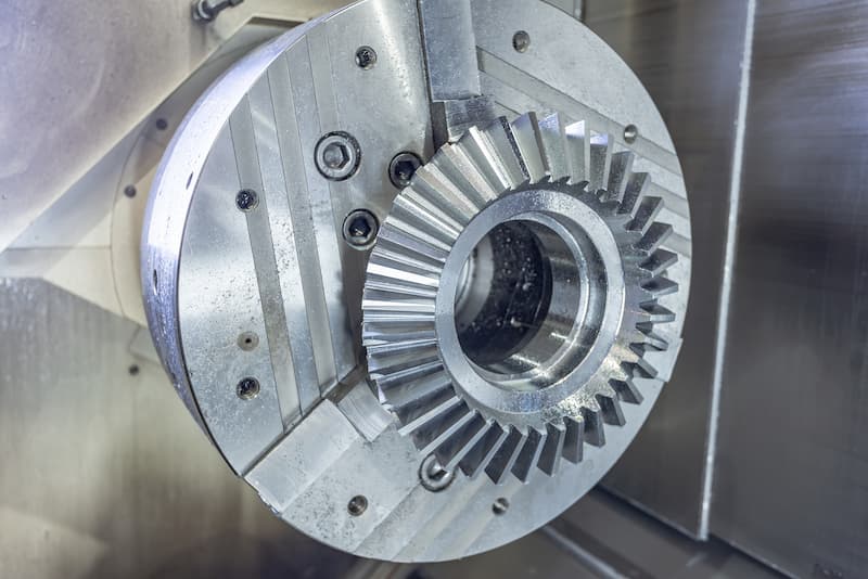 CNC machine bevel gear