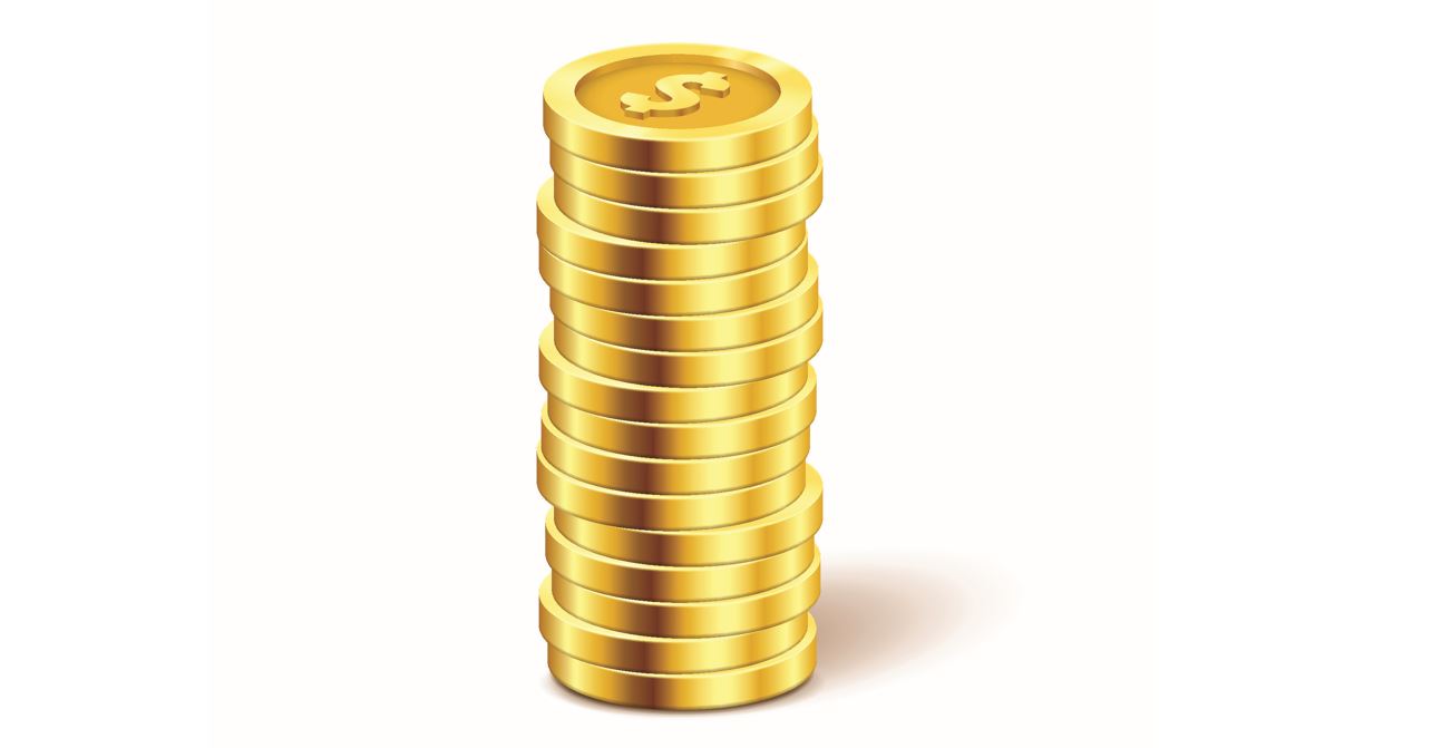 stack of coins