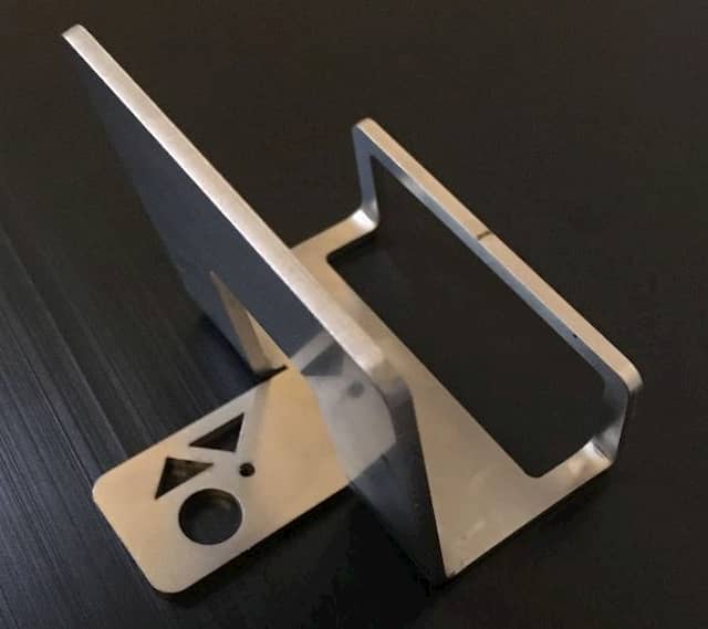 Metal business card holder