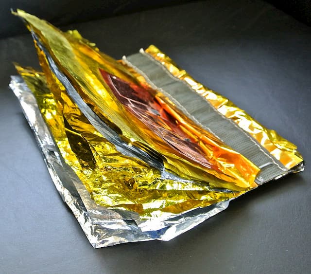 Layers of metal foil