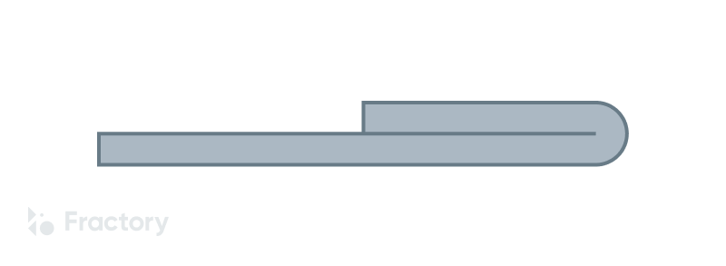 Sheet metal hemming types - flat or closed hem