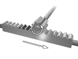 Gear rack and pinion system